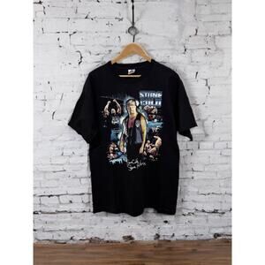 Vintage Stone Cold Steve Austin WWF 2000 T shirt SZ L "BACK WITH A VENGANCE"